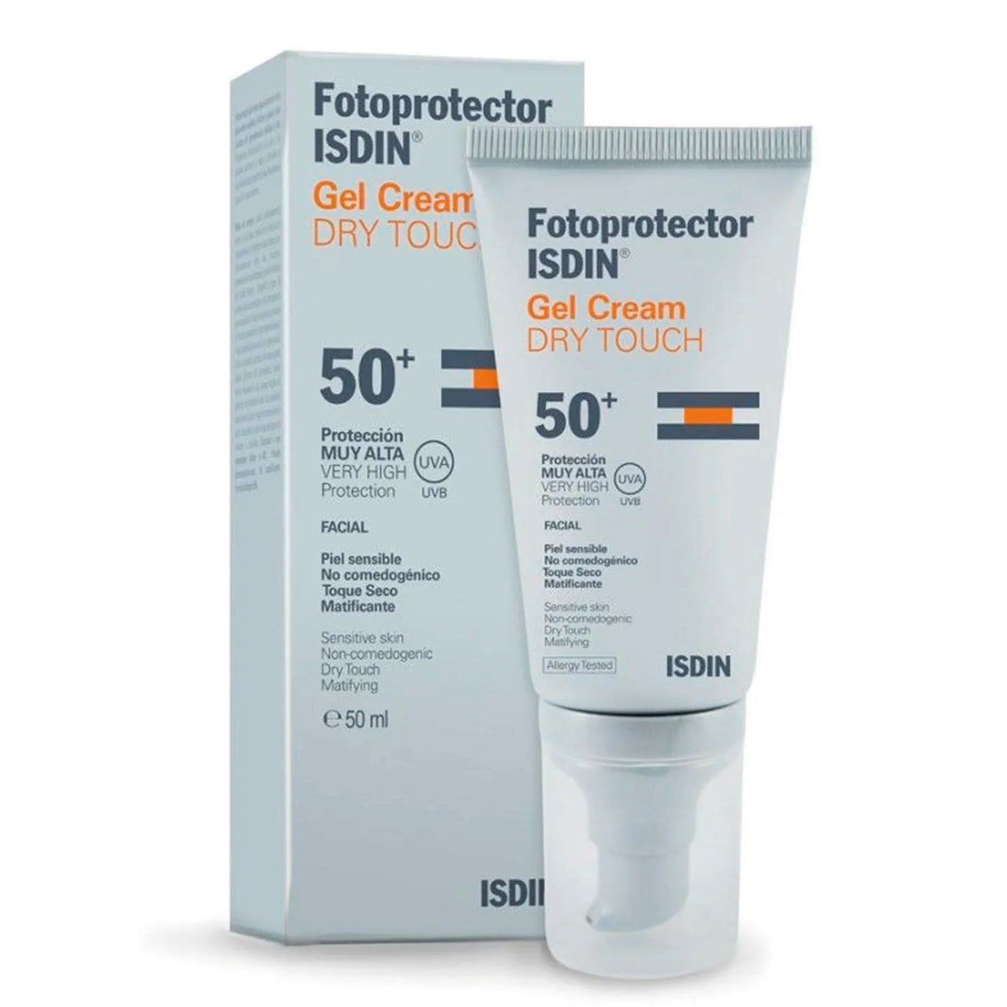 ISDIN PROTECTOR SOLAR FACIAL GEL CREAM COLOR DRY TOUCH X 50 ML.